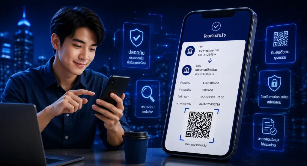 คิวอาร์โค้ดในสลิปโอนเงิน มีไว้ทําไม ?