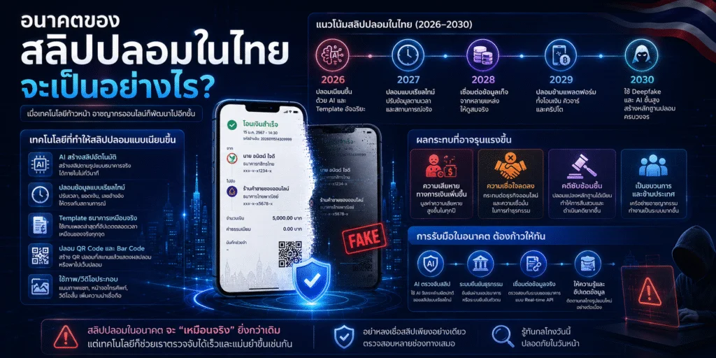 อนาคตของสลิปปลอมในไทย