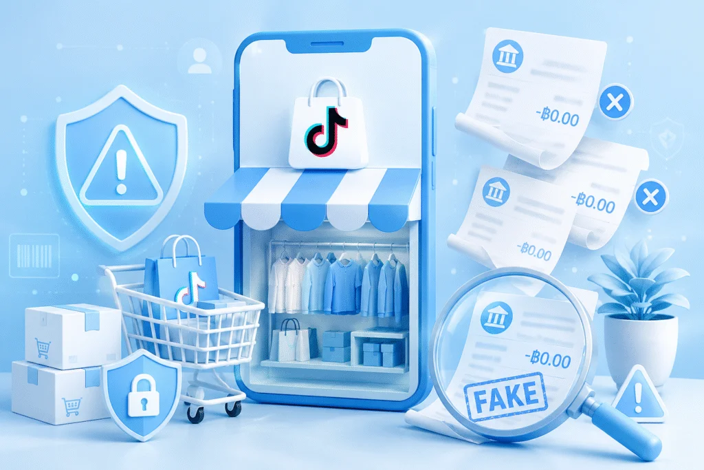 ร้านค้าใน TikTok Shop กำลังเสี่ยงสลิปปลอมแบบไหนในปี 2026

