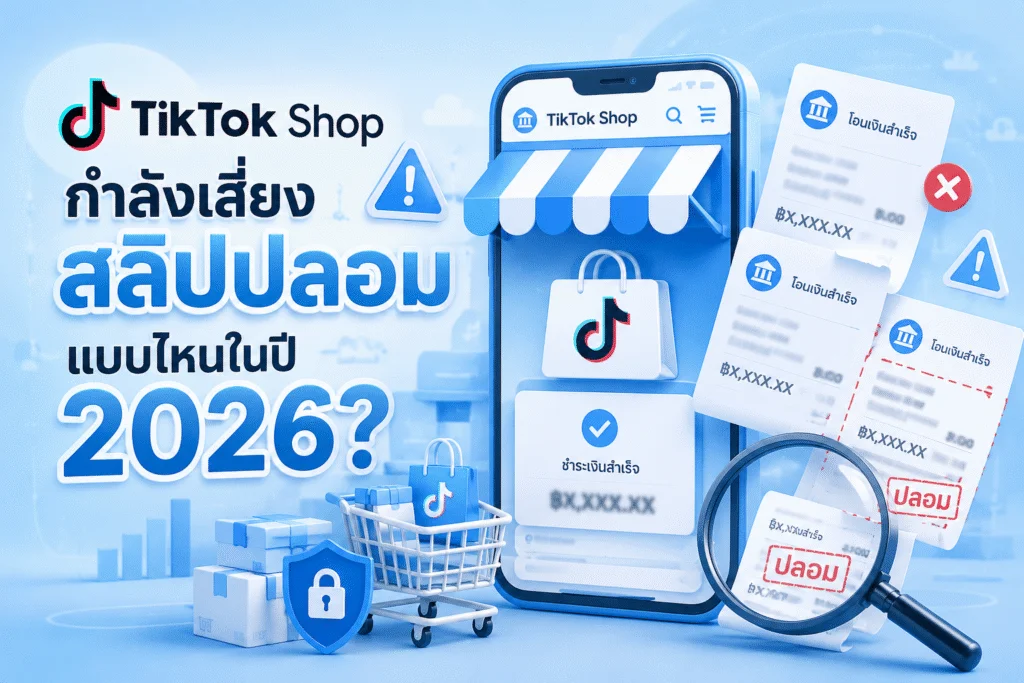 TikTok Shop กำลังเสี่ยง สลิปปลอม แบบไหนในปี 2026