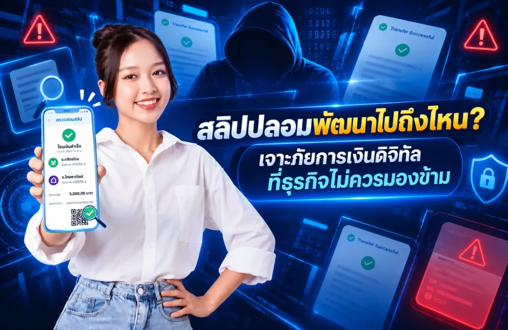 สลิปปลอมพัฒนาไปถึงไหน? เจาะภัยการเงินดิจิทัลที่ธุรกิจไม่ควรมองข้าม