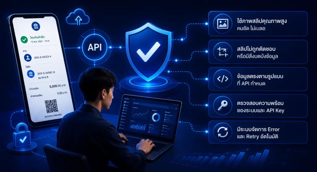 ลดปัญหา API อ่านสลิปไม่ได้อย่างไร?