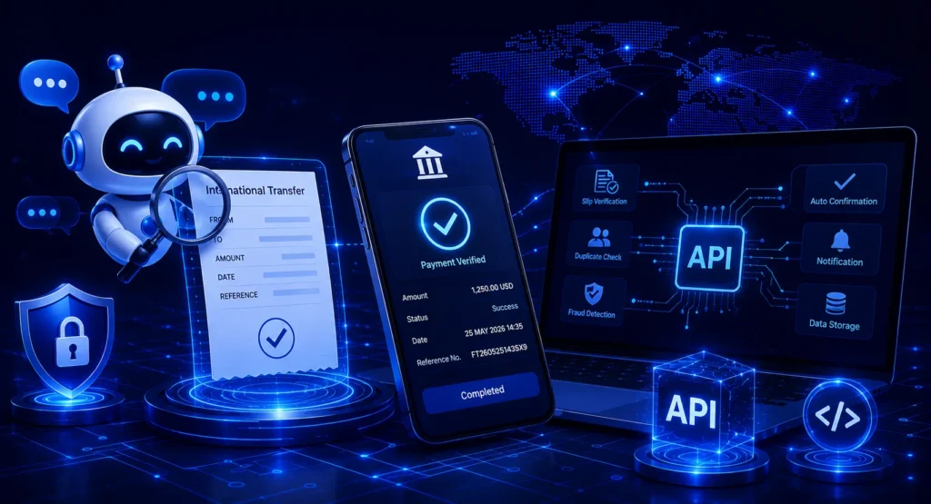 ระบบบอทเช็กสลิปและ API ตรวจสอบการชำระเงินอัตโนมัติ