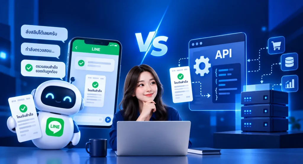 บอทเช็กสลิปกับ API เช็กสลิป ต่างกันอย่างไร?
