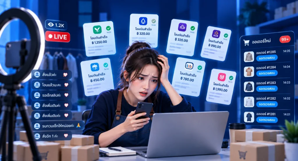 ทำไมช่วง LIVE สดถึงตรวจสลิปยากกว่าปกติ?
