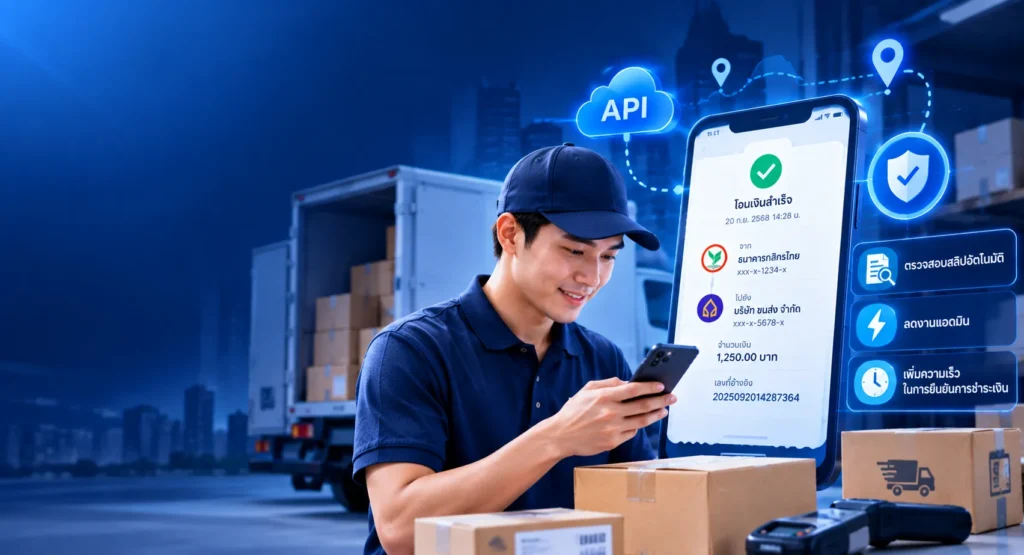 Slip Verification API สำหรับธุรกิจขนส่ง