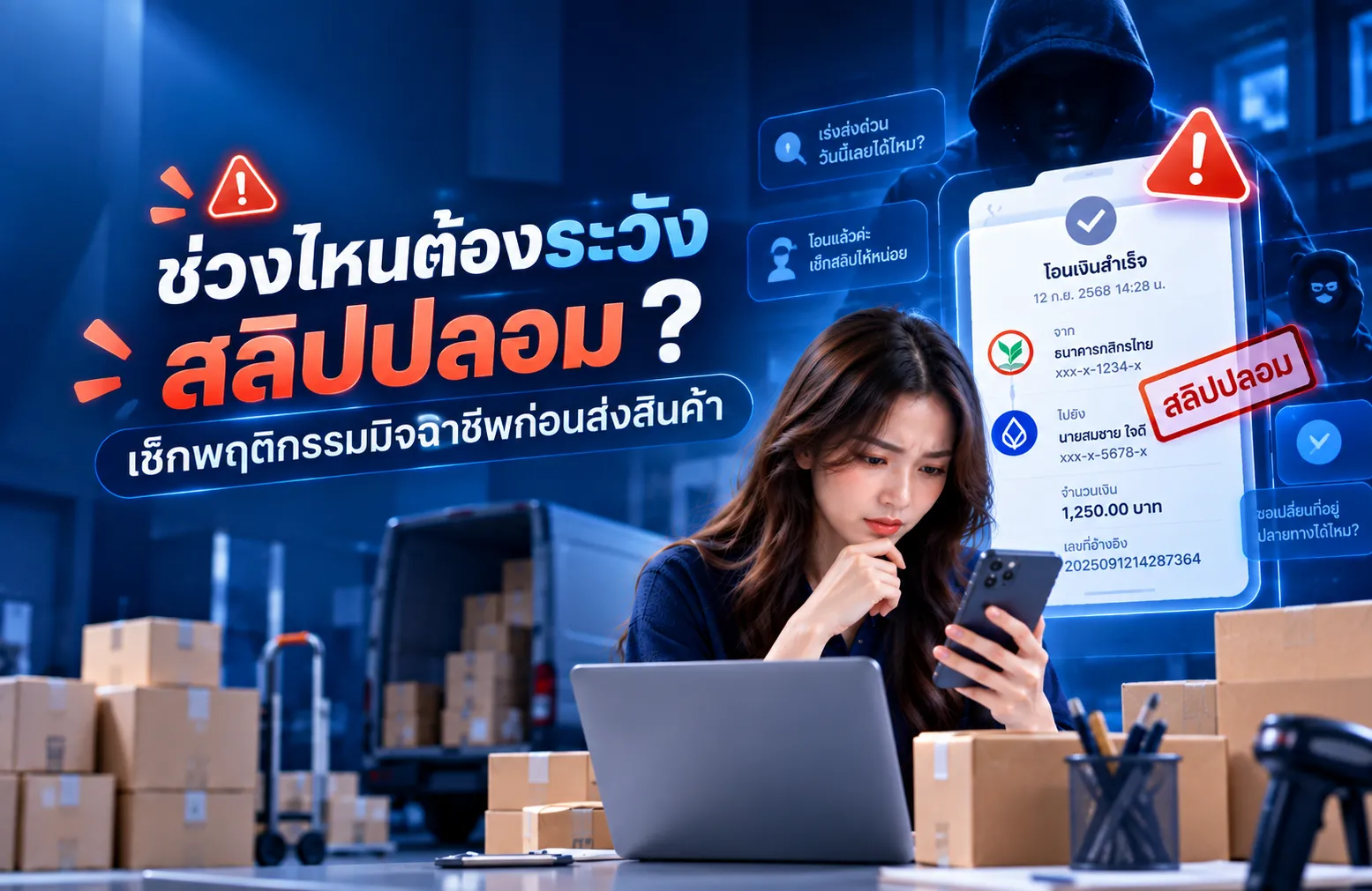 ช่วงไหนต้องระวัง สลิปปลอม ? เช็กพฤติกรรมก่อนส่งสินค้า