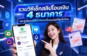 รวมวิธีเช็กสลิปโอนเงิน 4 ธนาคาร จุดที่ต้องดู และรูปแบบปลอมที่เจอบ่อยที่สุดในไทย