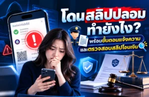 โดนสลิปปลอม ทำยังไง พร้อมขั้นตอนแจ้งความและตรวจสอบสลิปโอนเงิน