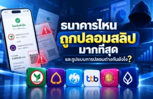 ธนาคารไหนถูกปลอมสลิปมากที่สุด? รู้ทันรูปแบบสลิปปลอม