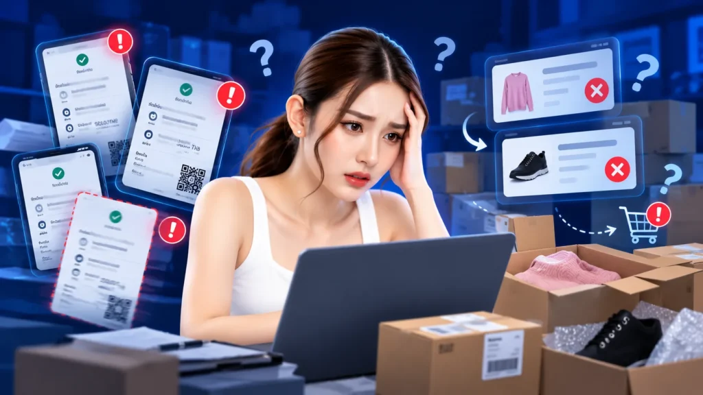 ปัญหาที่เกิดขึ้นเมื่อร้านค้าไม่มีระบบตรวจสอบยอดโอน