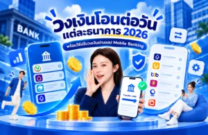 วงเงินโอนต่อวันแต่ละธนาคาร 2026 พร้อมวิธีปรับวงเงินผ่านแอป Mobile Banking
